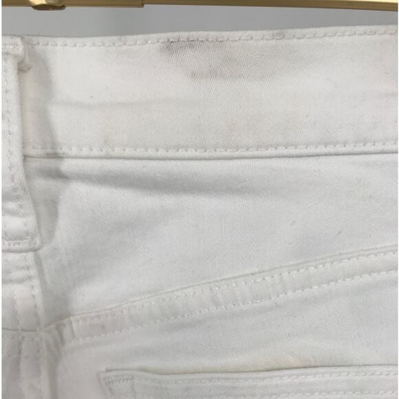 J. Crew White Denim 10" Demi Boot Crop Jeans Womens 26P - Picture 9 of 10